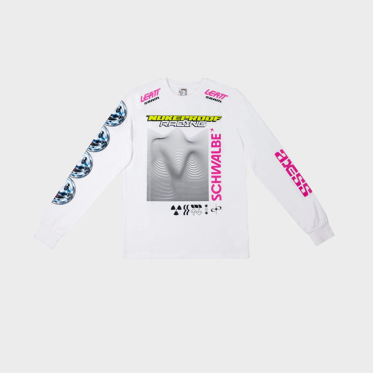 Camiseta Casual NAR Team Busy Manga Larga White