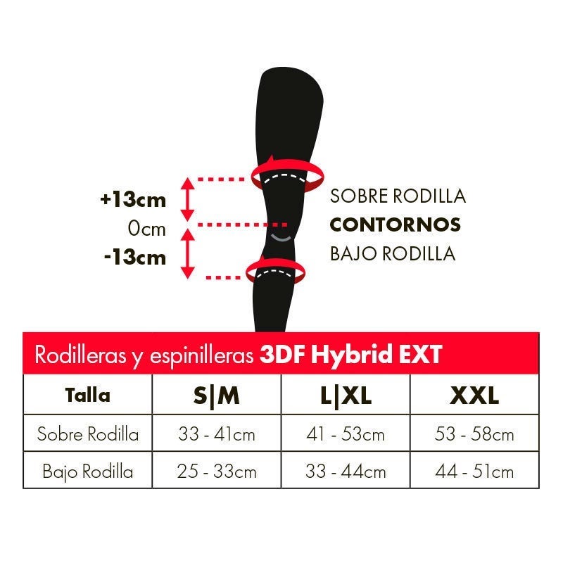 Rodilleras 3DF Hybrid EXT